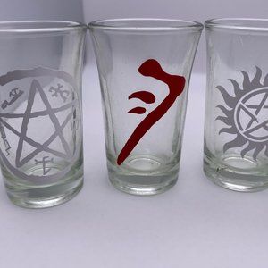 Supernatural Shot Glass White